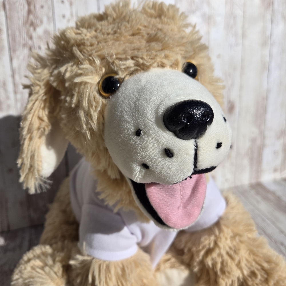 Labrador Retriever Puppy Plush Tan White Soft Stuffed Animal 14" Teddy Mountain